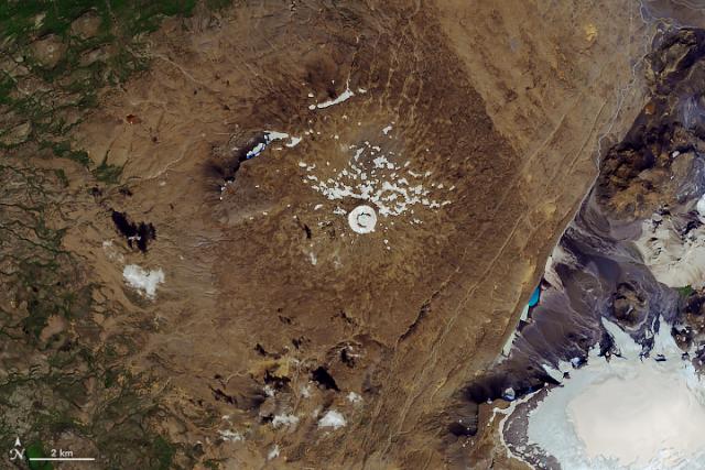 Okjökull in August 2019, photo: NASA